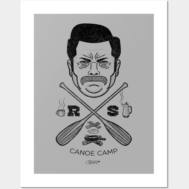 Ron Swanson Canoe Camp Wall Art by GiMETZCO!